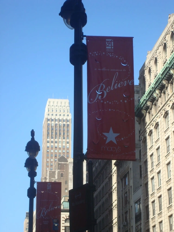Macys Banner With Pole Pocket